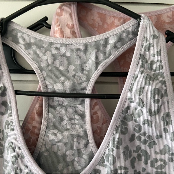 RBX Leopard Print Sports Bras Black Purple Pink Set of 3 Size XL - Picture 7 of 13